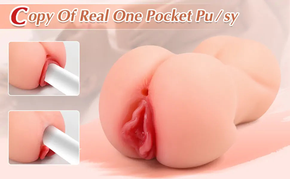 Lifelike Pocket Pussy Male Masturbator Sex Toys for Men