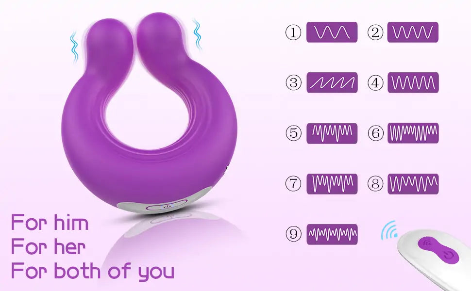 Couple's Penis Ring Clit Vibrator