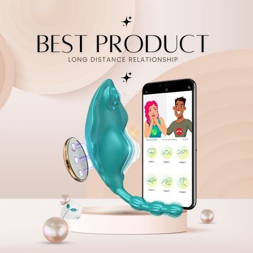 APP Control Invisible Quiet Butterfly Panty Vibrator with Magnetic Clip