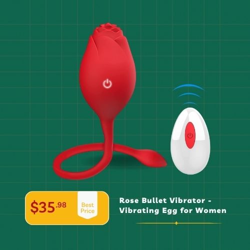 Rose Bullet Vibrator - Vibrating Egg for Women