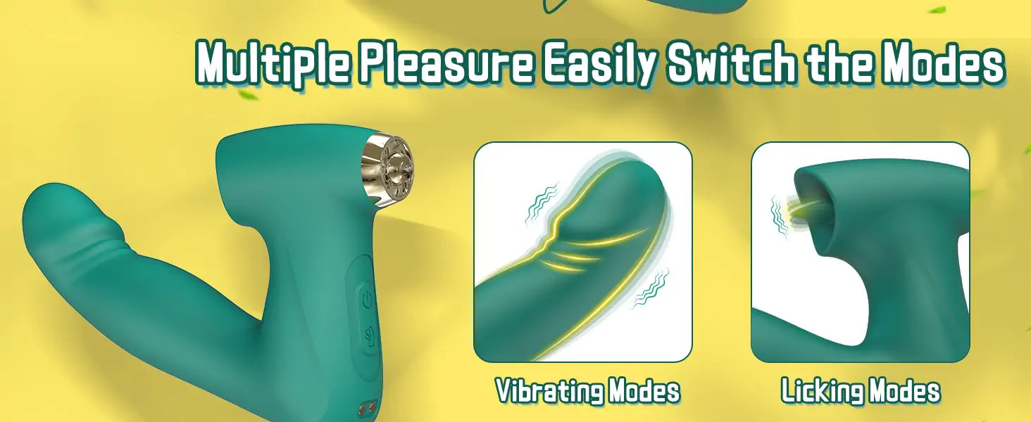 APP Remote Control Wearable Vibrator with 9 Tongue Licking & 9 Wiggling Modes