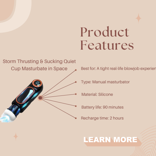 Storm Thrusting & Sucking Quiet Cup Masturbate in Space