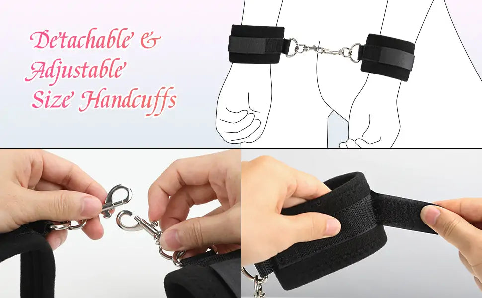 BDSM Sex Bondage – Sex Toys Adjustable Thigh Sling & Demountable Handcuffs