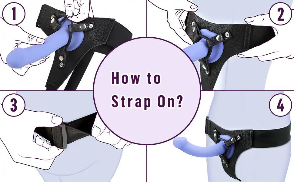 Harness Strap-on Soft Realistic Adjustable Silicone Dildo