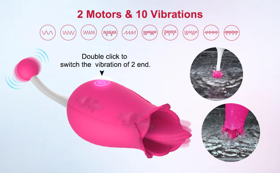 Clit Licking Tongue Vibrator with G Spot Stimulator