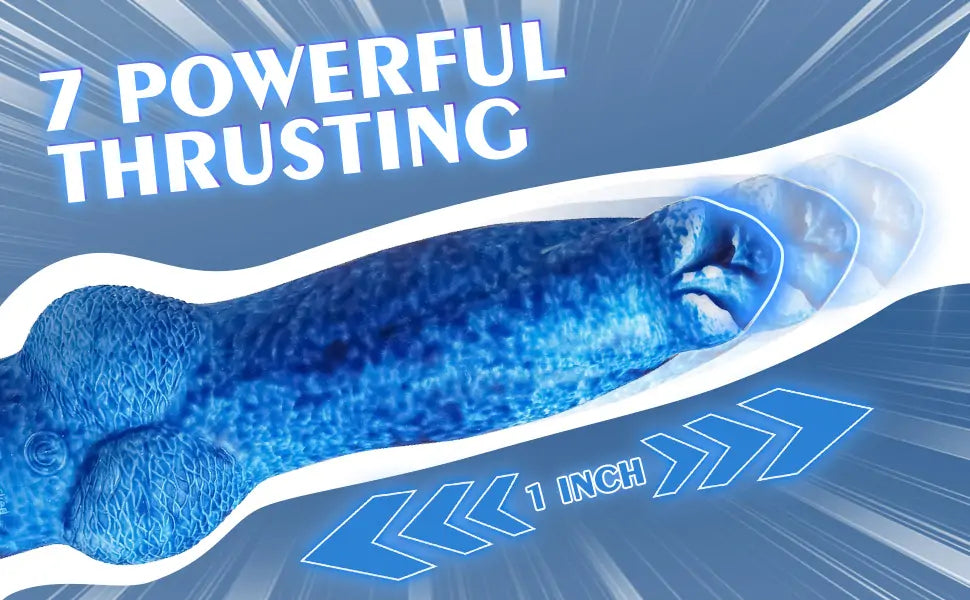 8.8 Inch Thrusting Vibrating Fantasy Knot Dildo
