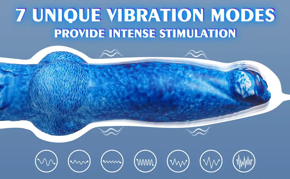 8.8 Inch Thrusting Vibrating Fantasy Knot Dildo