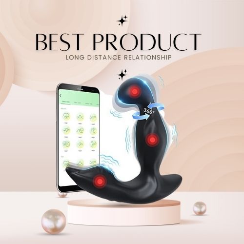 APP Control Prostate Massager with 360° Rotating & Vibration