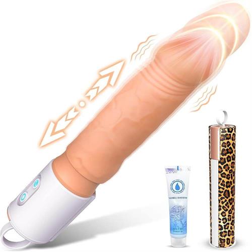 Alger – 8 Inch Thrusting & Vibrating Realistic Dildo