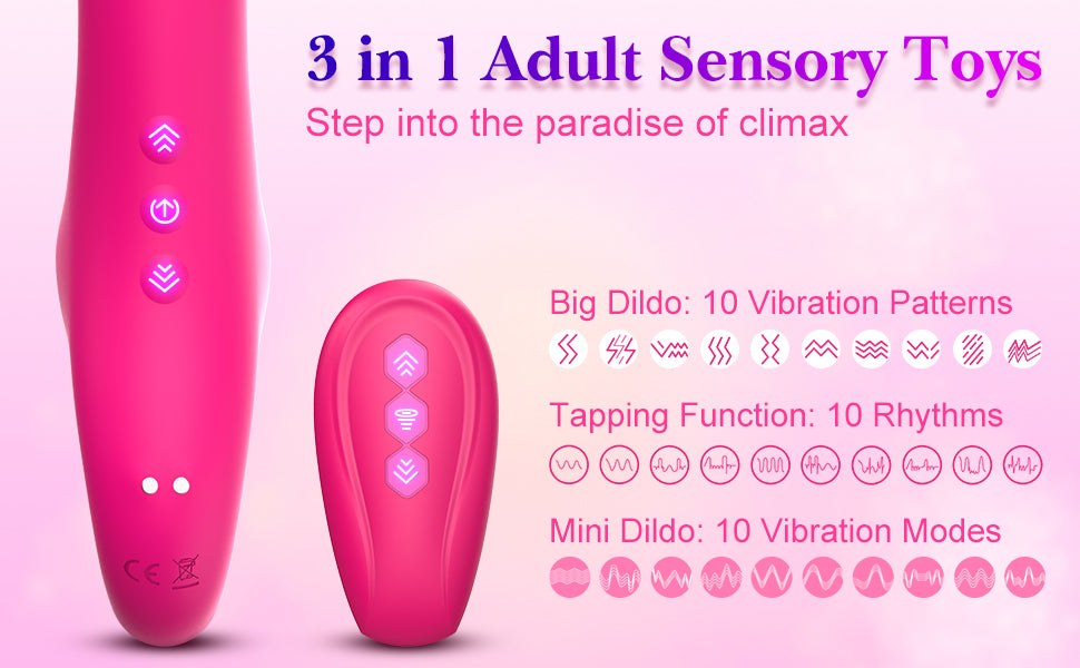 Anti-Slip Remote Vibrating Tapping Strapless Strap-On Dildo