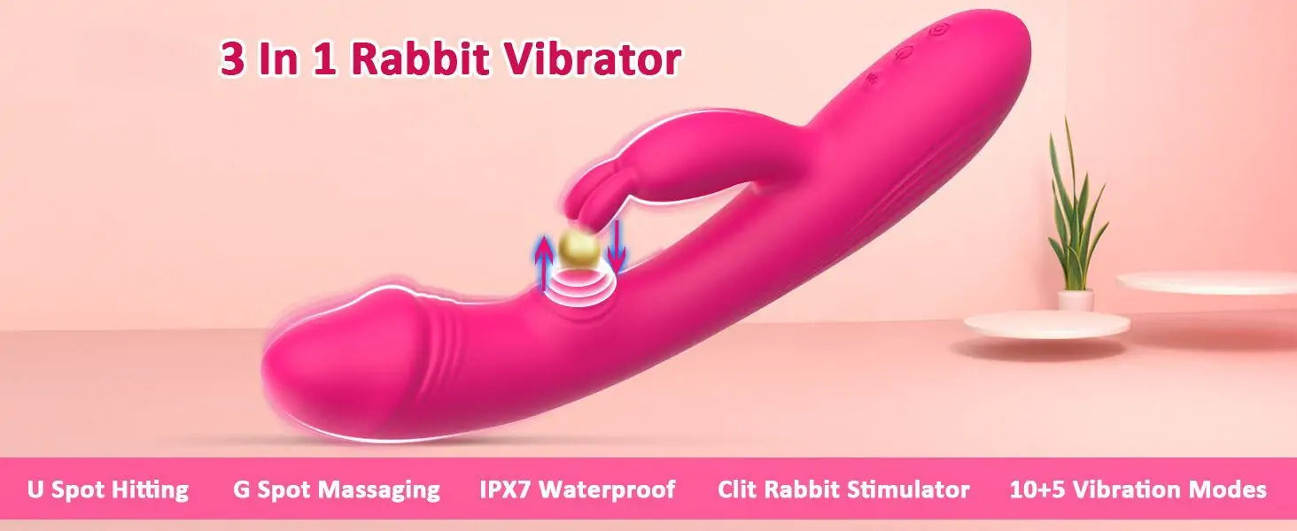 G-spot Tapping Features Rabbit Vibrator Clitoral Stimulator