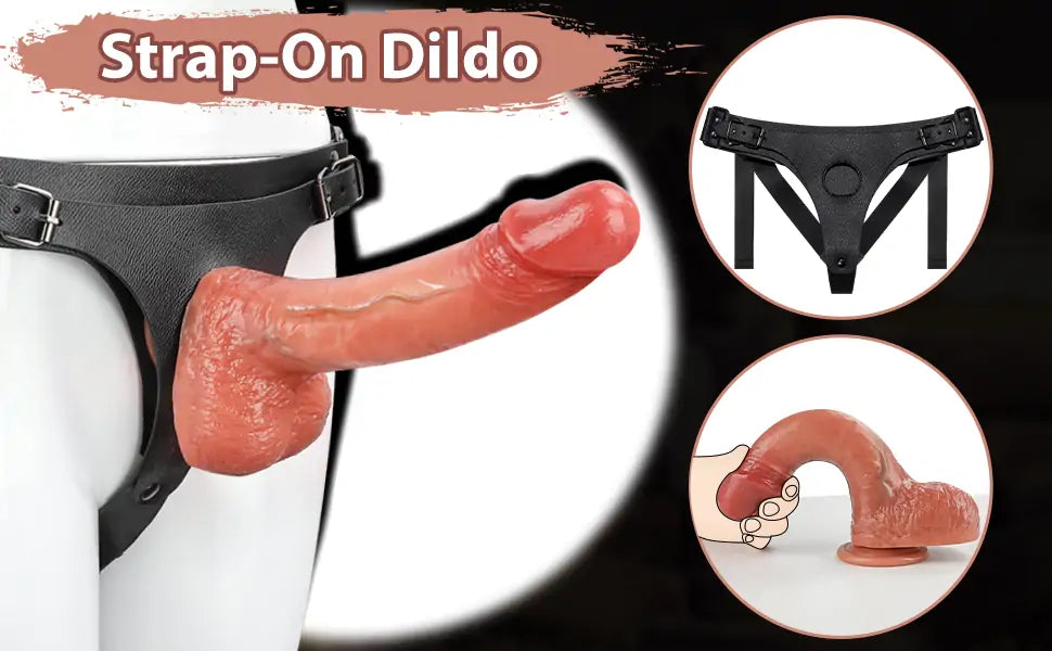 Harness Dildos Realistic Silicone Strap-on Dildos with Adjustable Waist