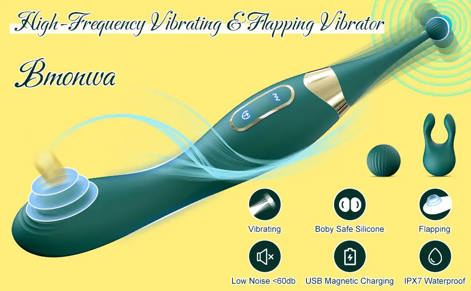 High-Frequency Hitting Dual Vibrator for Quick Orgasm