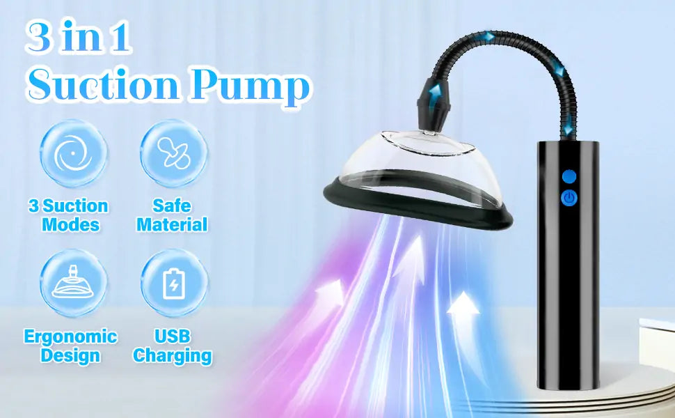 Nipple Pussy Sucker Automatic Vacuum Vagina Sex Pump (5 Cups Included)