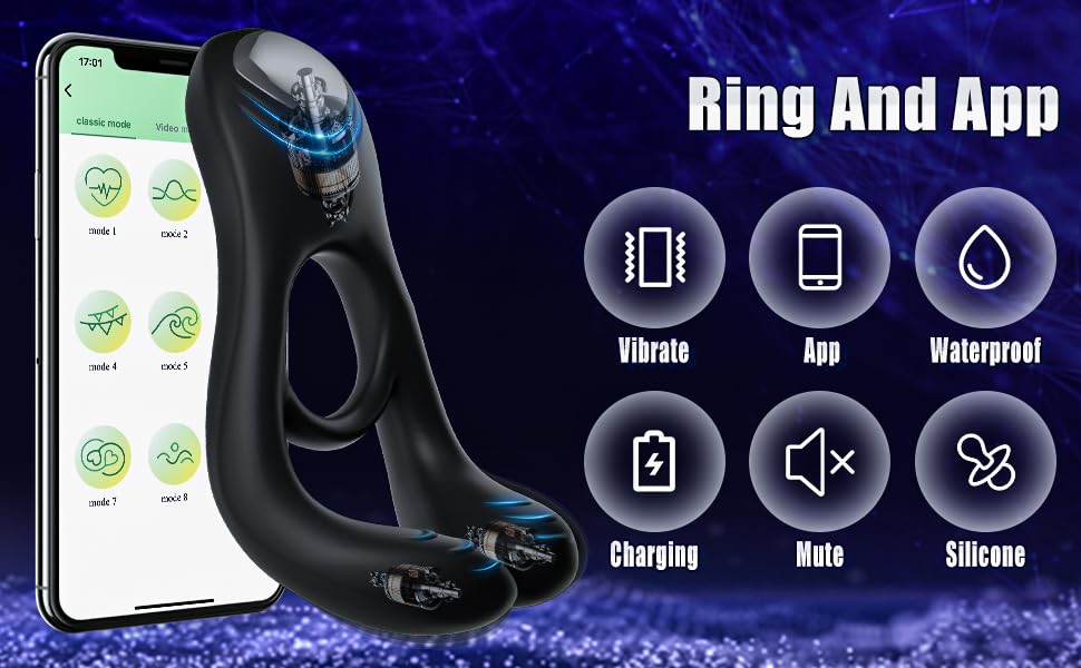 Penis Enlargers Erect Support Ring with APP Control