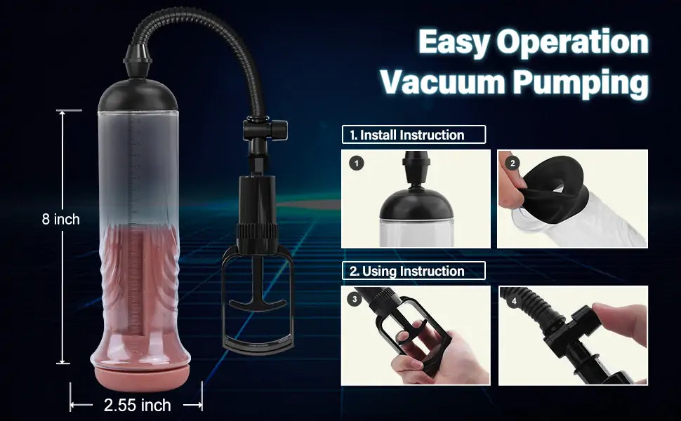 Penis Vacuum Pump, Manual Penis Enlarger Air Pressure Device