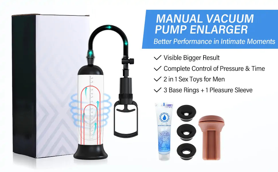 Penis Vacuum Pump, Manual Penis Enlarger Air Pressure Device