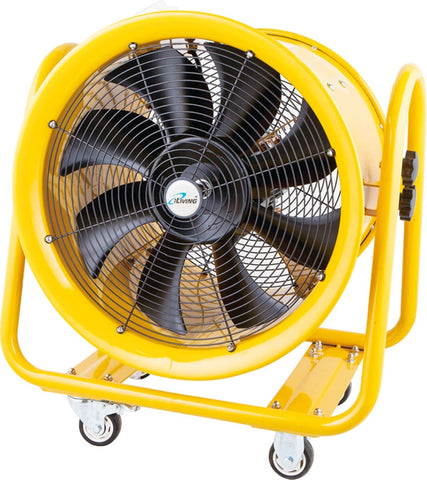 NeNchengLi 16 Portable Exhaust Fan Explosion Proof Fan Axial Fan Warehouse  Factory Paint Booth Ventilation Fan Garage Cylinder Pipe Fan Axial Flow