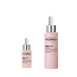 FILORGA NCEF-SHOT both sizes of closed bottles side by side