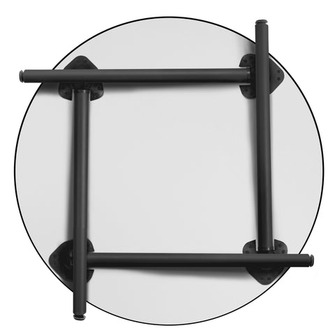 metal folding post legs for round breakroom table