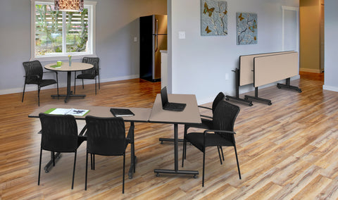 wood breakroom tables for office breakroom