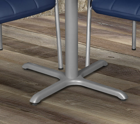 metal x-shaped base for breakroom table