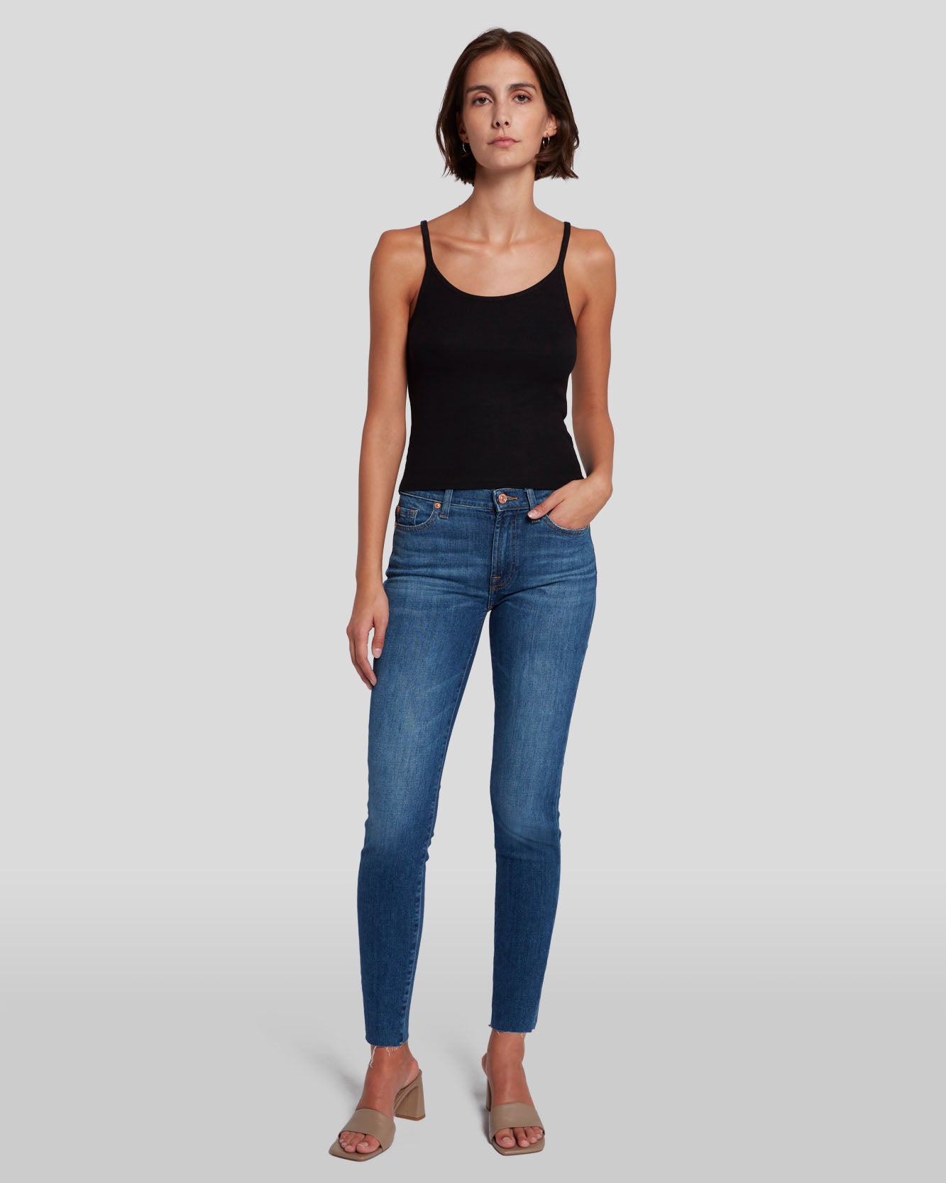 Bare Denim Women Super Skinny Washed Blue Jeans - Selling Fast at
