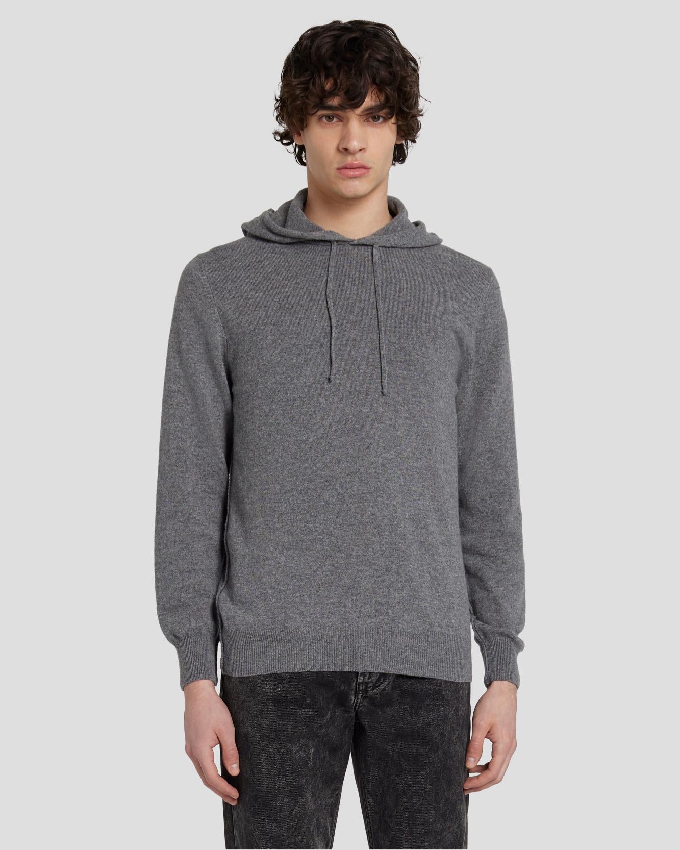 Cashmere Hoodie in Heather Grey | 7 For All Mankind