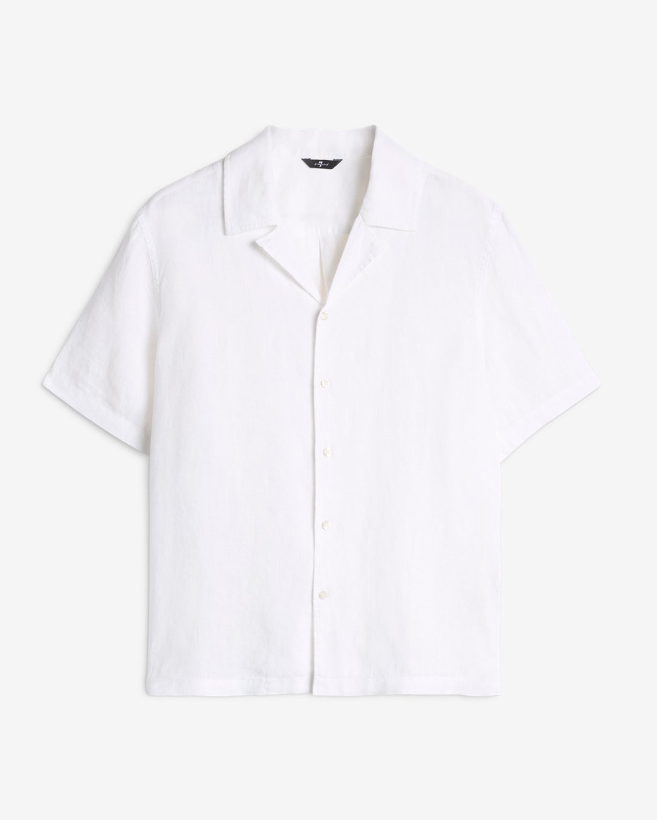 Linen Camp Shirt in White