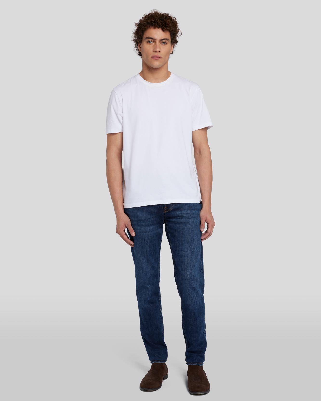 EarthKind Stretch Tek Slimmy Tapered in Timeless_ | 7 For All Mankind