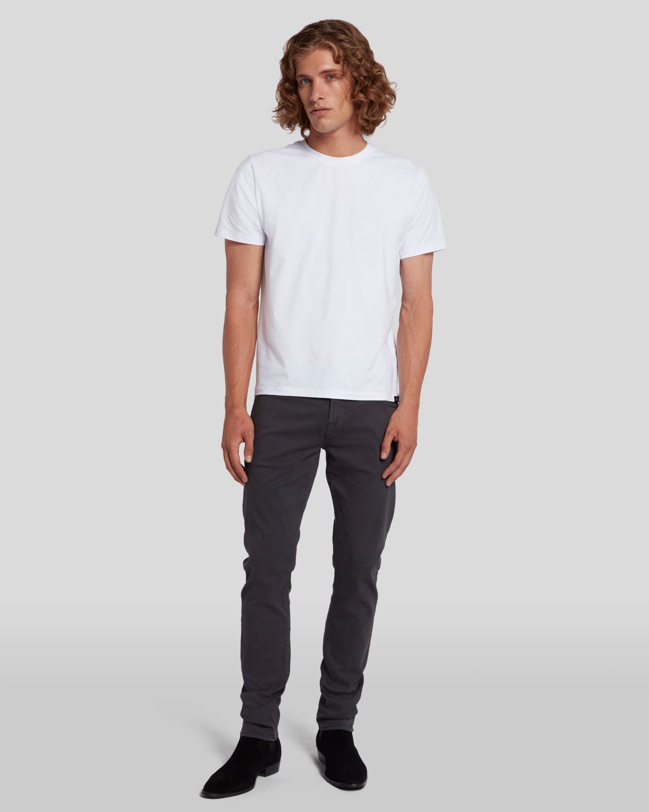 7 Encounter Men's Flat Front Straight Leg Casual Pants Black Size 33X30 at   Men's Clothing store