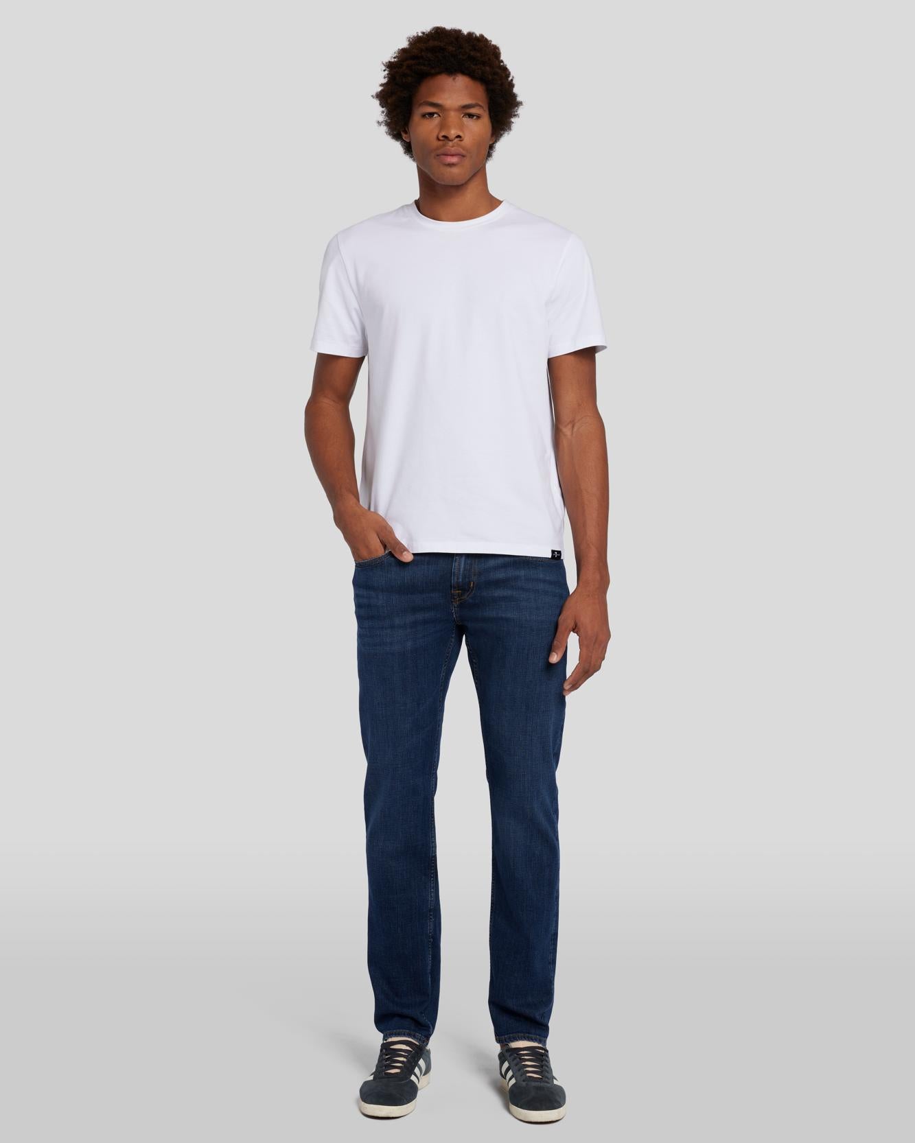 EarthKind Stretch Tek Slimmy in Timeless_ | 7 For All Mankind