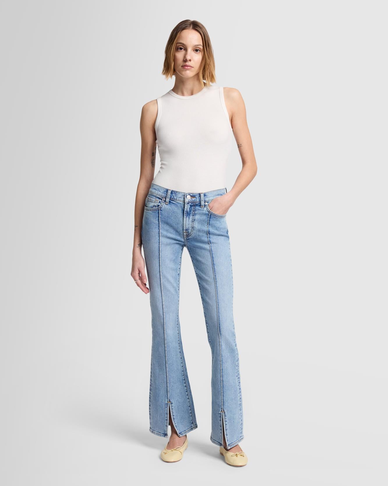 Tailorless Bootcut in Oasis