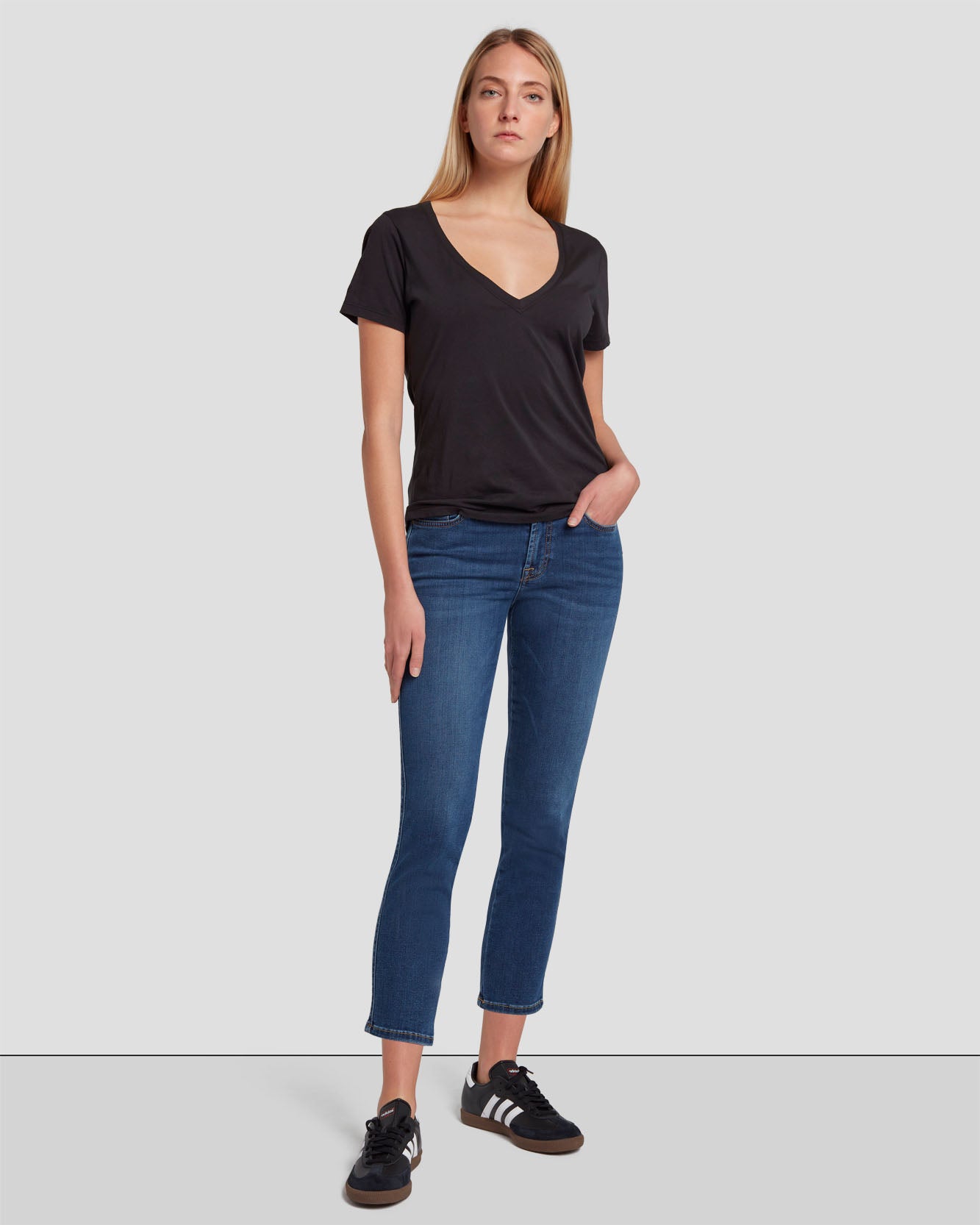 B(air) Kimmie Cropped Straight in Duchess | 7 For All Mankind