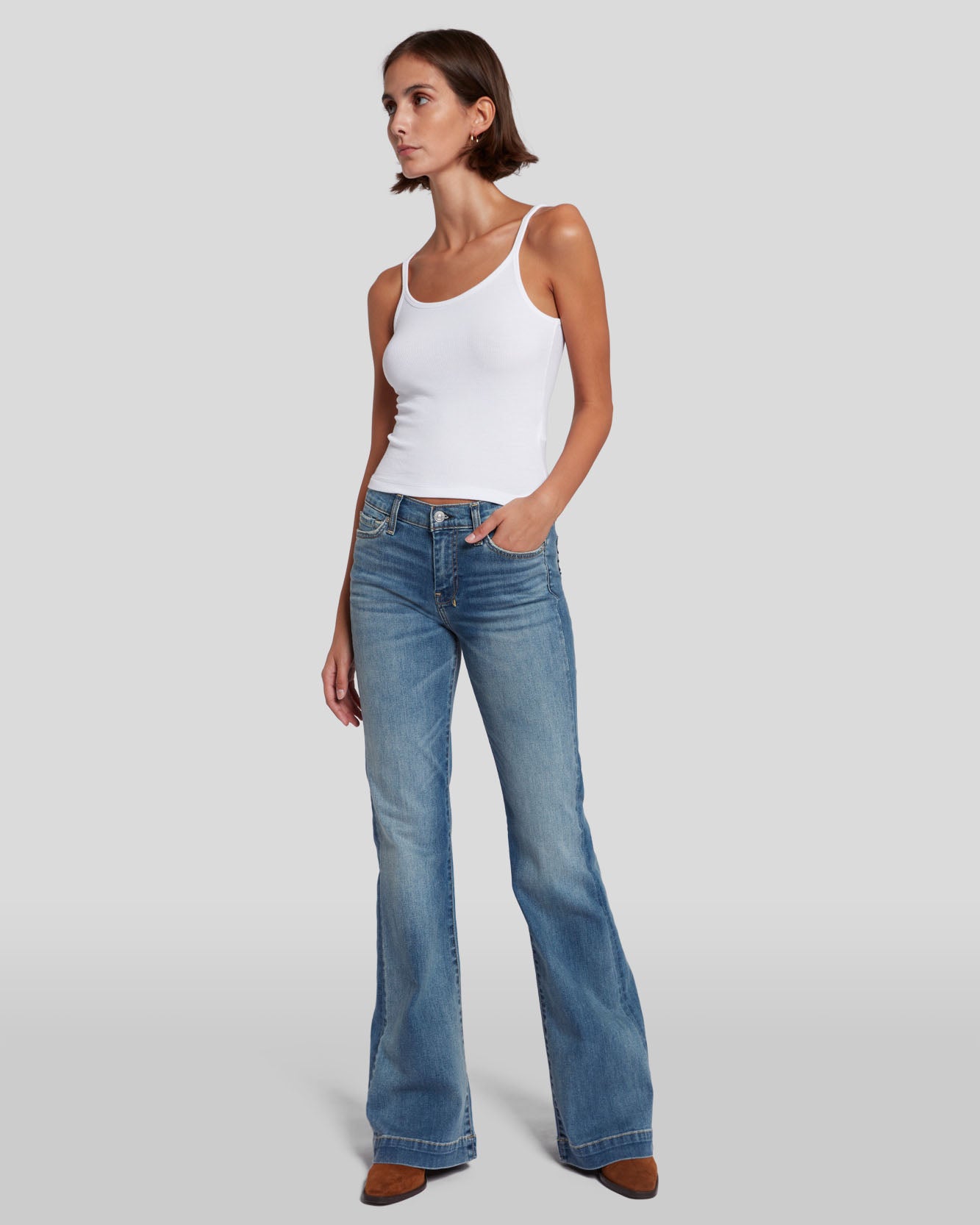 Women's Mid-Rise Jeans- Designer Denim for Women