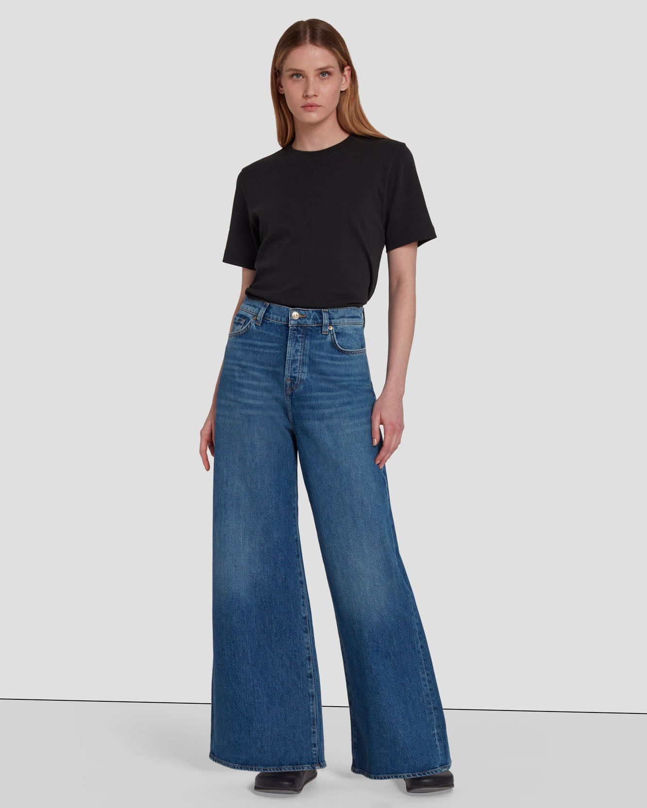 MANKIND Zoey Super Wide Leg in Explorer | 7 For All Mankind