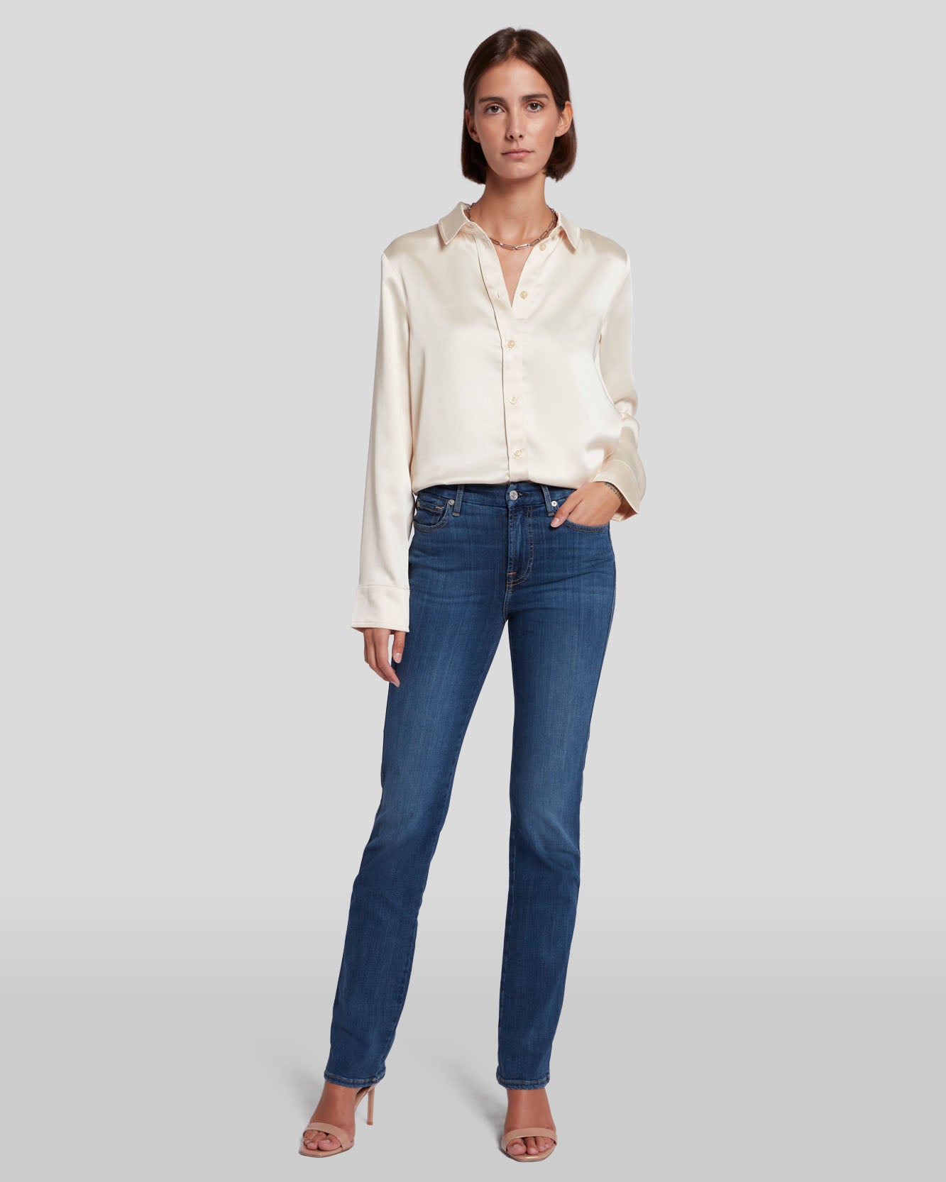 7 For All Mankind Slim Illusion Skinny Jeans Hot Pink, $178, Neiman Marcus
