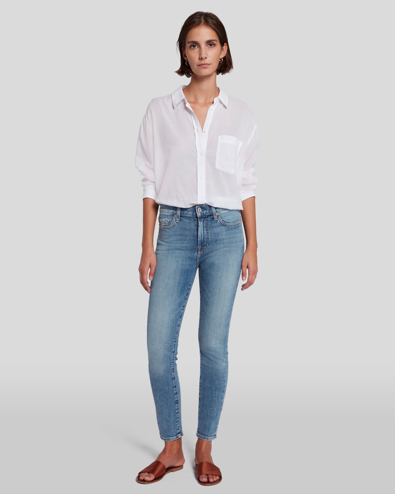 Mid Rise Ankle Skinny in Sloane Vintage | 7 For All Mankind