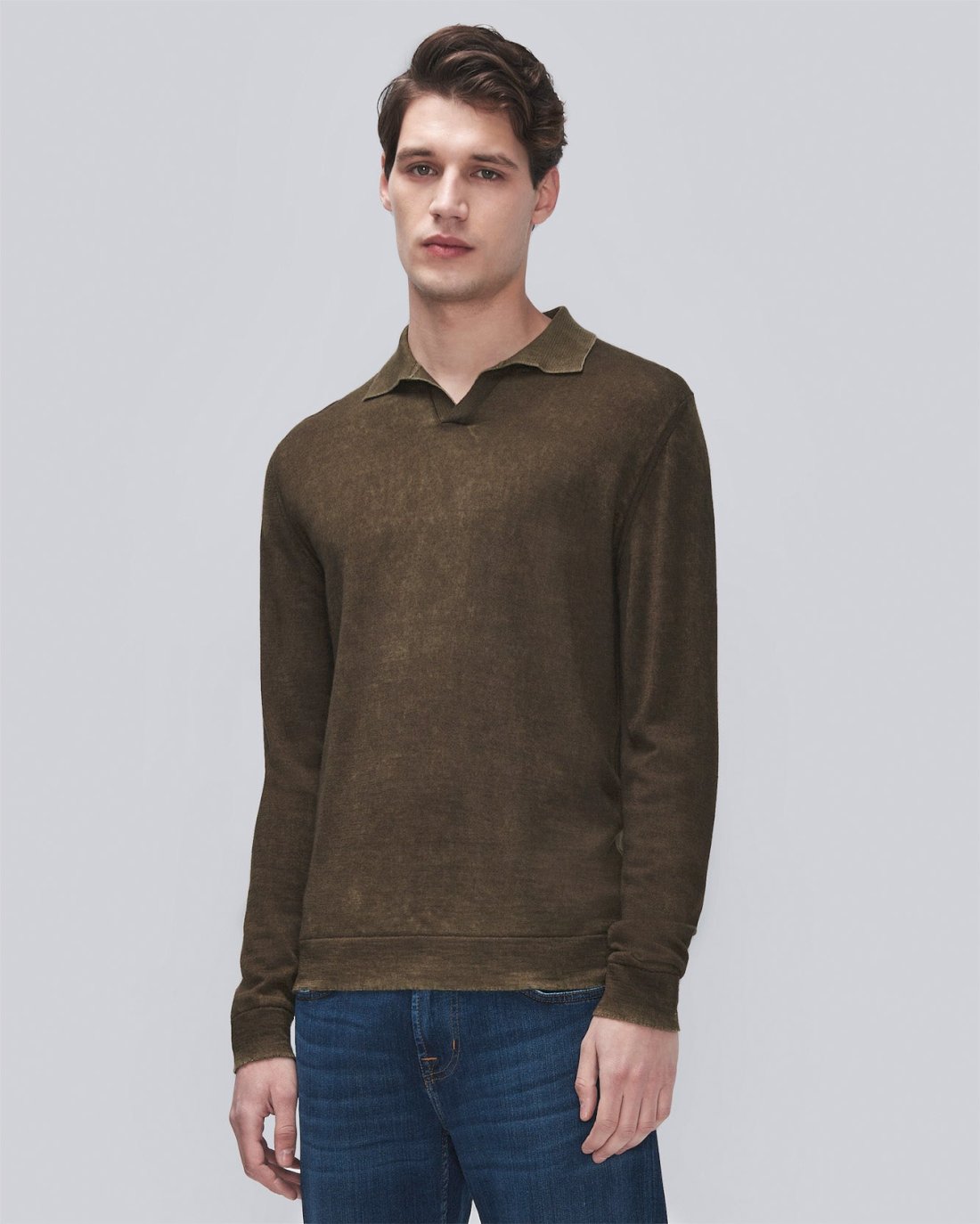 Merino Polo in Forest | 7 For All Mankind