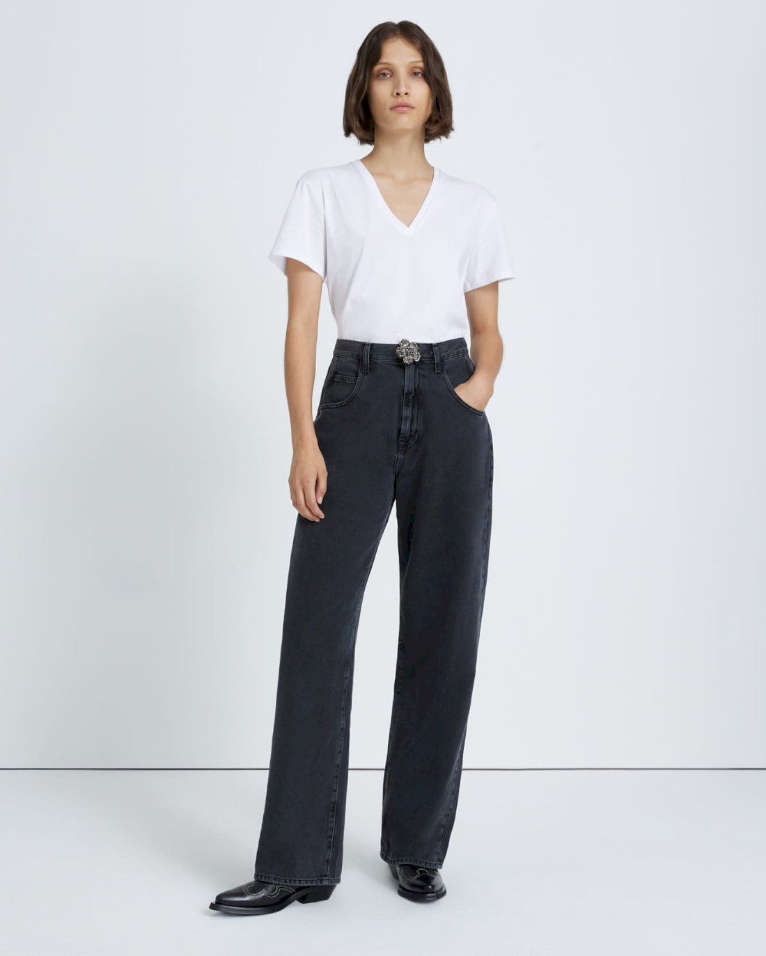 The Jennifer 90's Baggy Jean in Night Iris | 7 For All Mankind