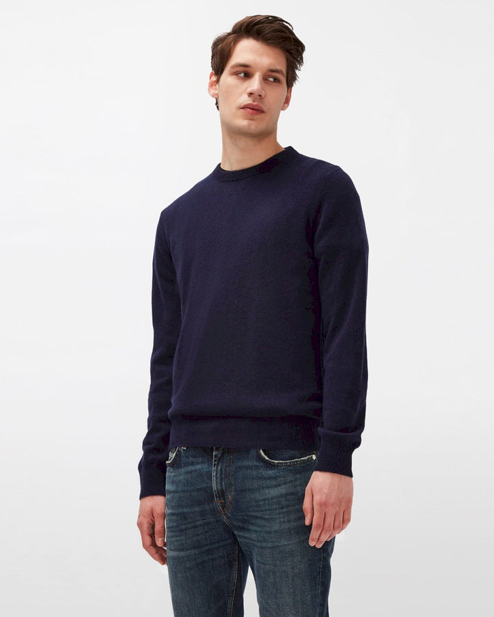 SEA SILK_BLEND KNIT / NAVY - M | labiela.com