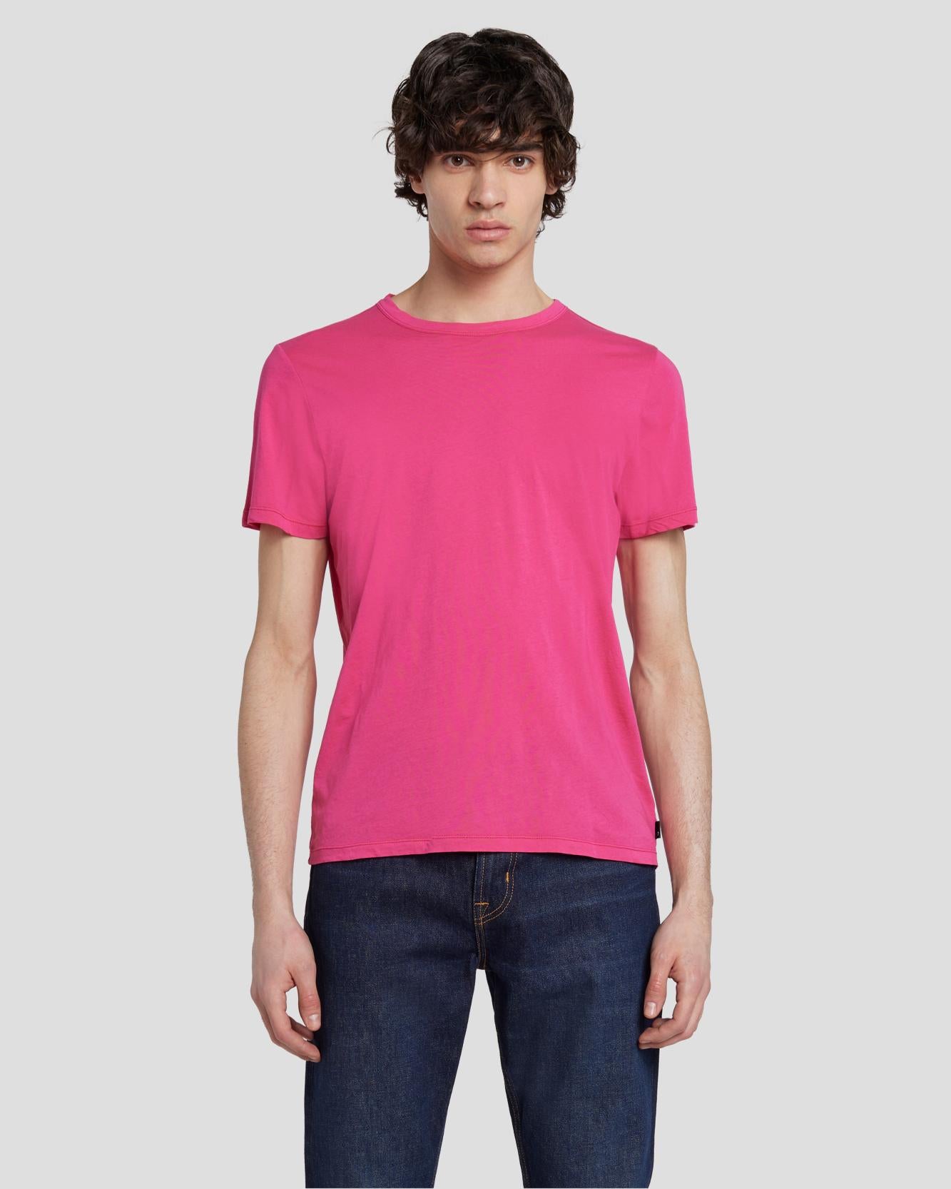 featherweight tee in raspberry