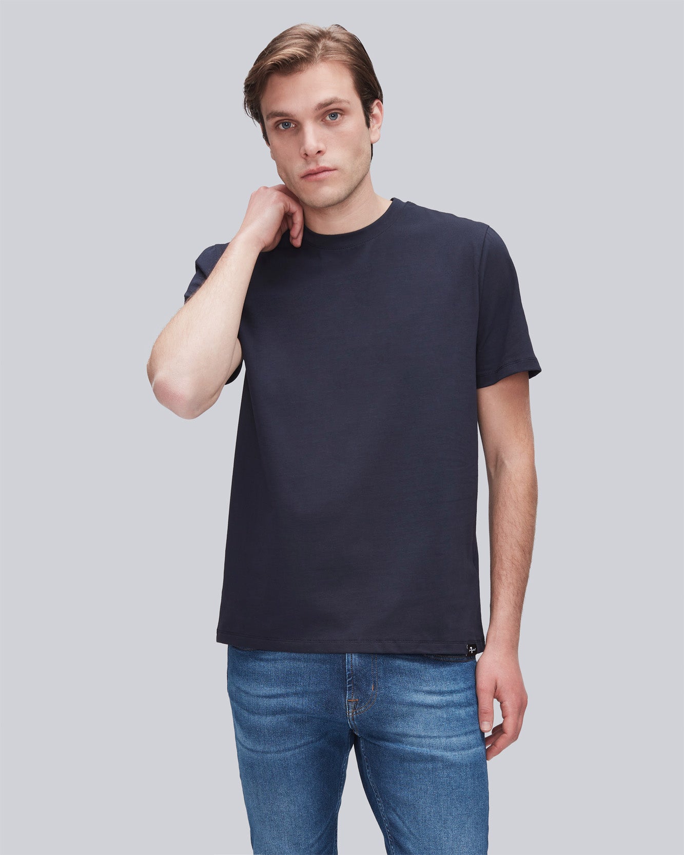 Luxe Performace Tee in Blue | 7 For All Mankind