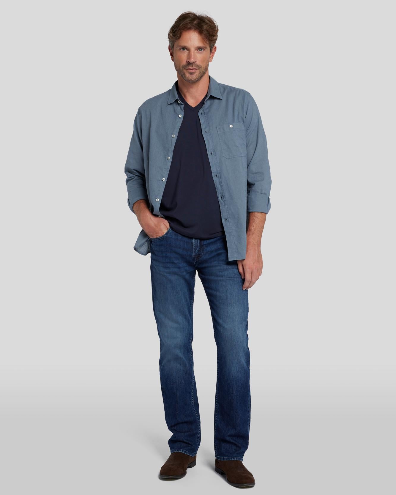 Most OFCL Jeans Men's Size 38 x 32 Straight Leg 5 Pocket Design Blue Denim