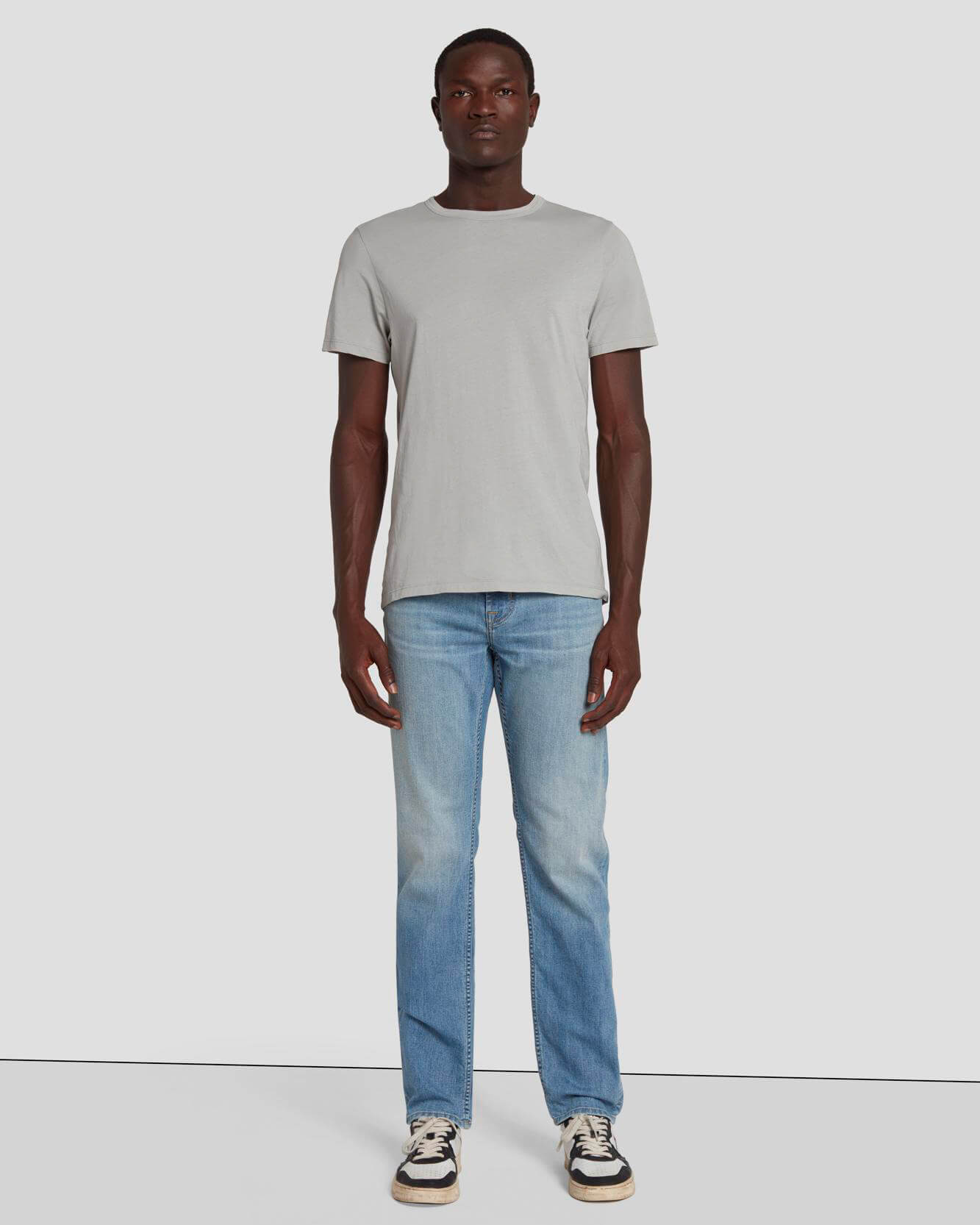 Shop 7 For All Mankind Men Solid Slim Straight Fit Jeans  ICONIC INDIA