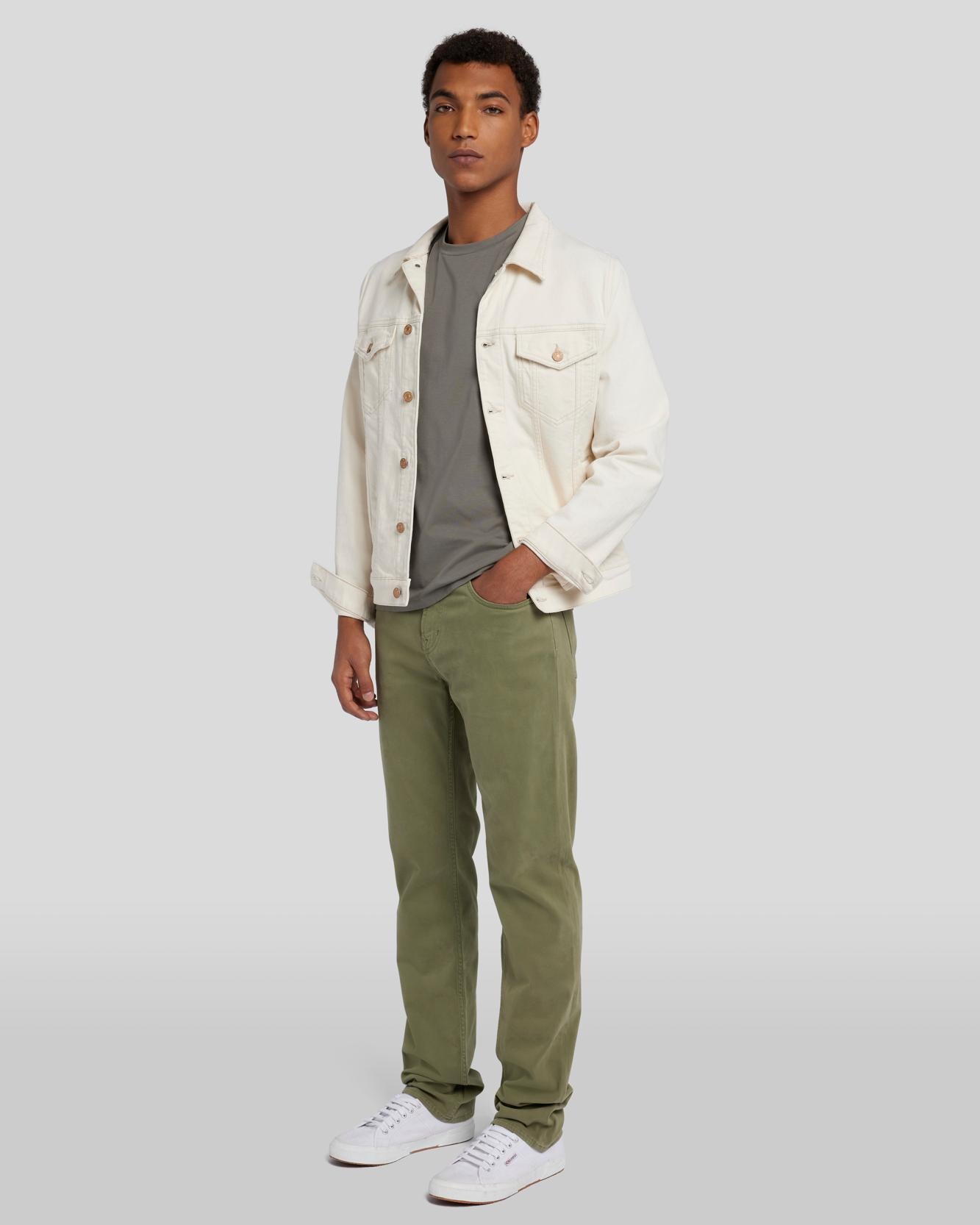 Luxe Performance Slimmy in Olive | 7 For All Mankind