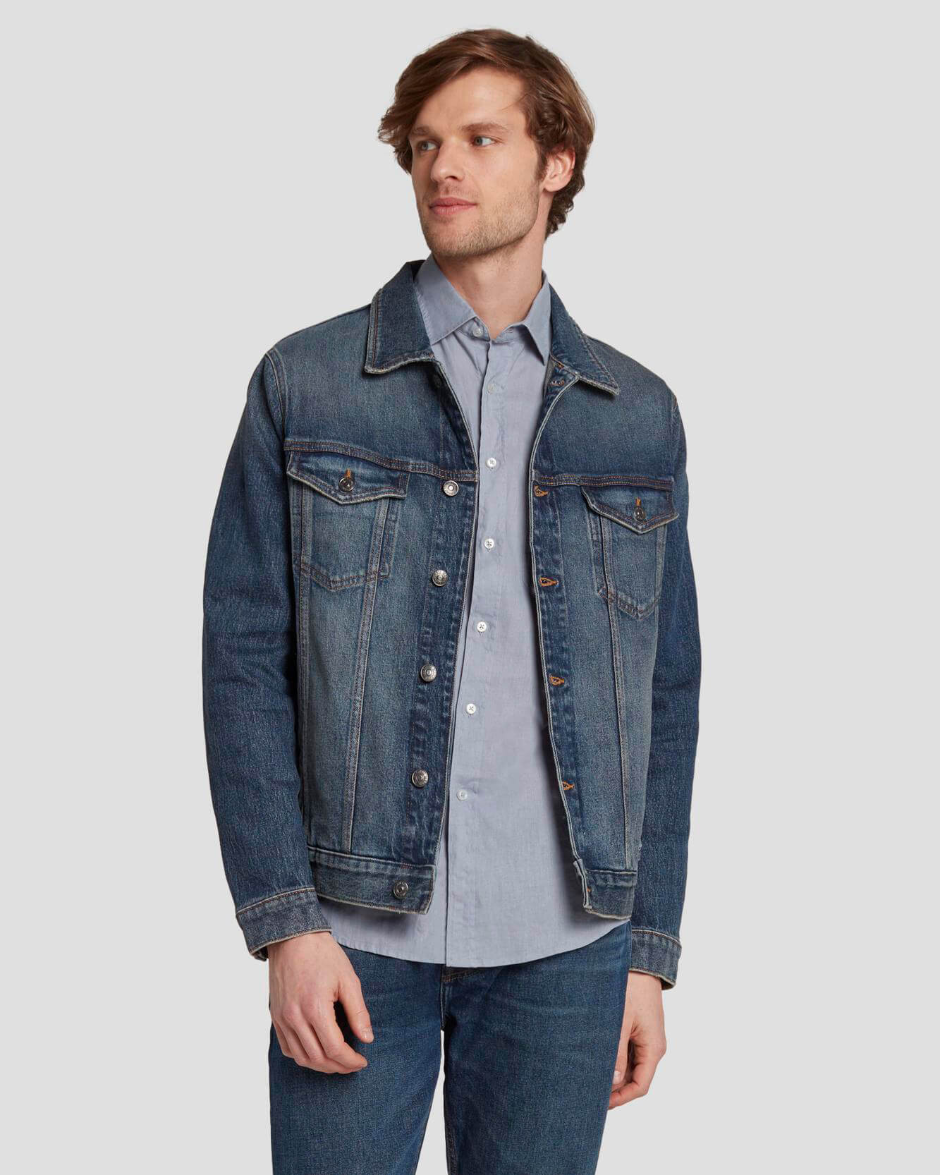 Perfect Trucker Jacket in Depart | 7 For All Mankind