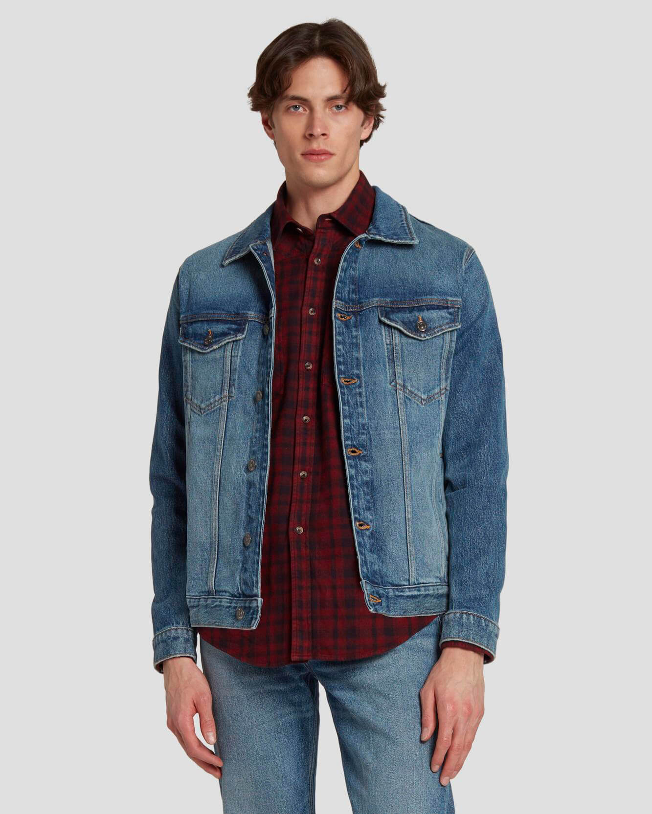 Perfect Trucker Jacket in Ramble | 7 For All Mankind