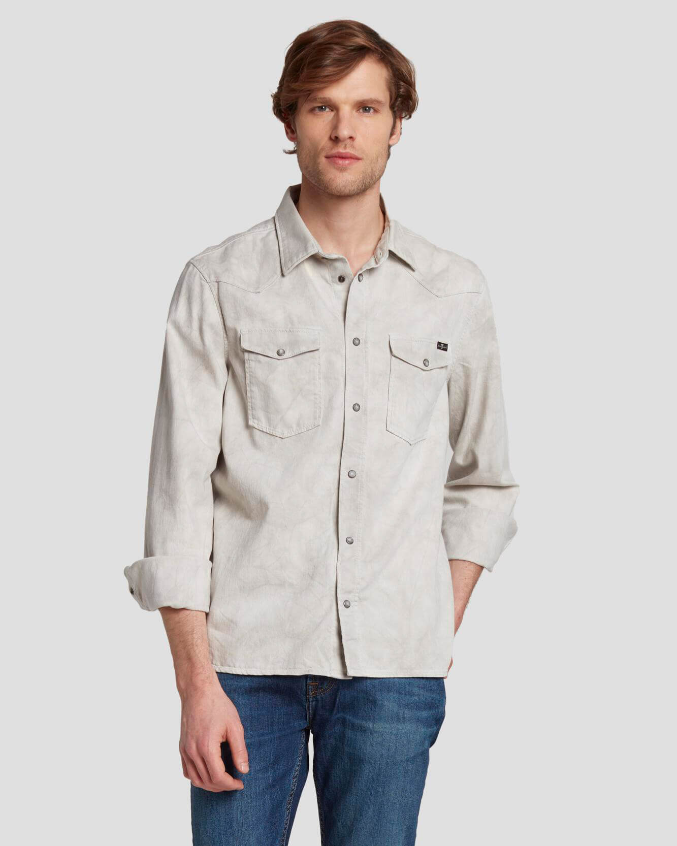 7 for All Mankind Men's Denim Shirt