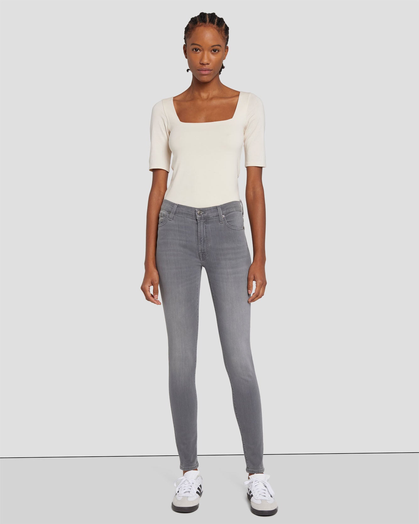 Slim Illusion Skinny Luxe High Waist in Bliss | 7 For All Mankind